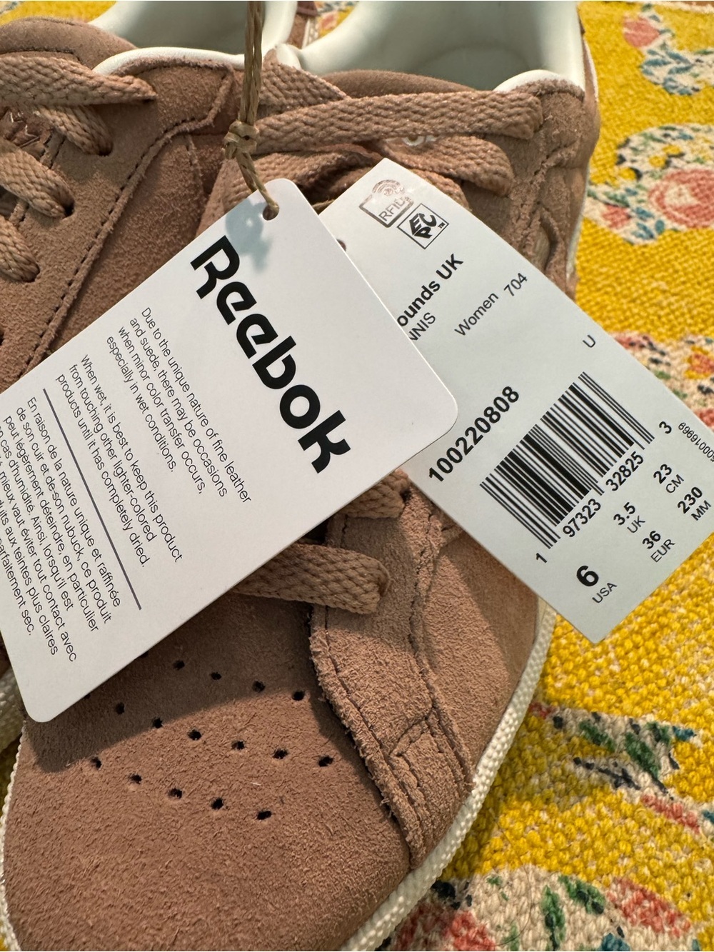 Reebok Club C Grounds Tennis Shoes- Brown/Chalk/Brown Women’s size 6 NIB - Picture 7 of 14